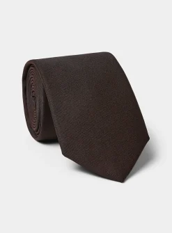 Pure wool solid tie