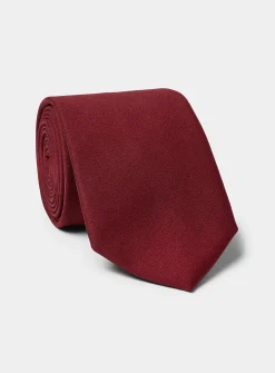 Pure wool solid tie