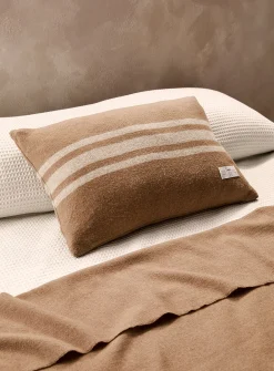 Pure wool striped removable cover cushion