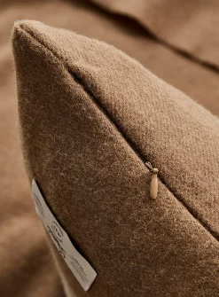 Pure wool striped removable cover cushion