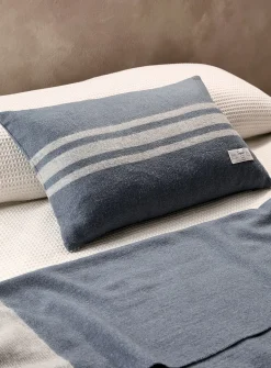 Pure wool striped removable cover cushion