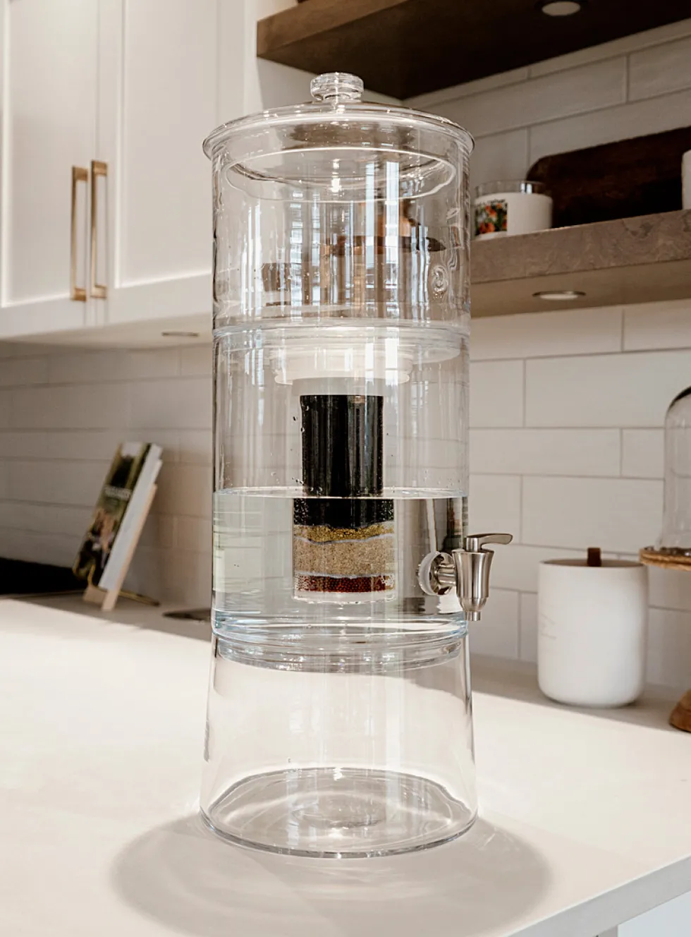 PURGLASS filtered water dispenser