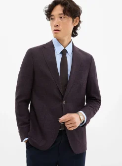 Purple piqué jacket