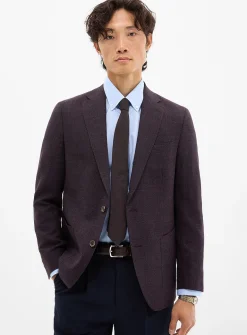 Purple piqué jacket
