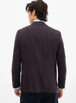 Purple piqué jacket