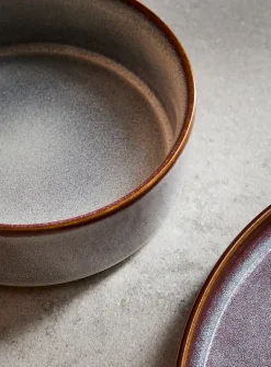 Purple-hued speckles small bowl