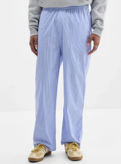 Pyjama-stripe easy pant