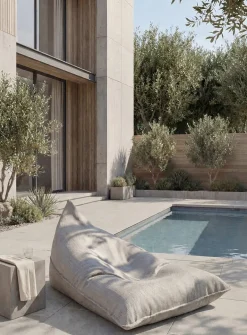 Pyramid outdoor beanbag chair