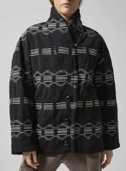 Qayla high-pile fleece underside shawl collar coat