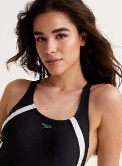 Quantum accent stripe one-piece