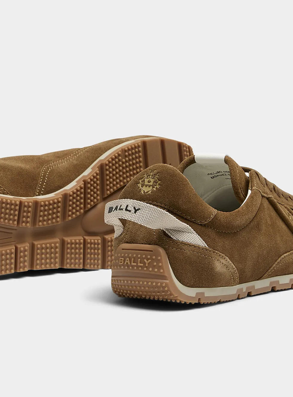 Quarry tone-on-tone suede sneakers