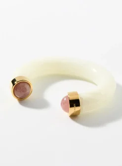 Quartz cuff bracelet