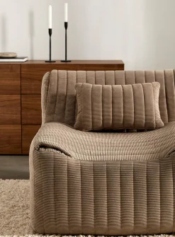 Quilted corduroy high-density foam modular chair