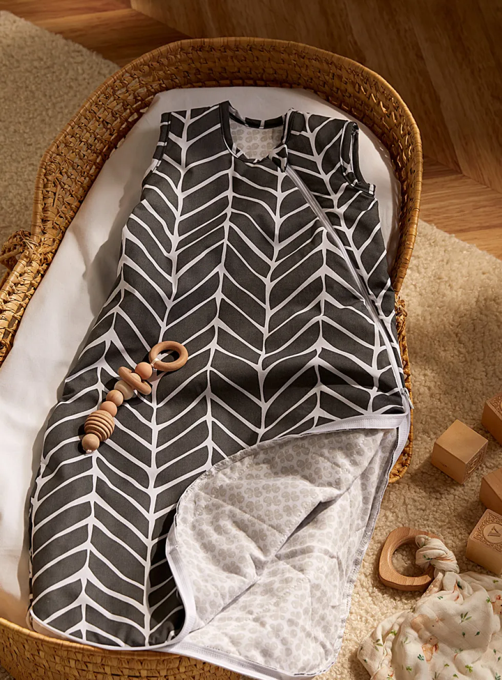 Quilted cotton sleep sack