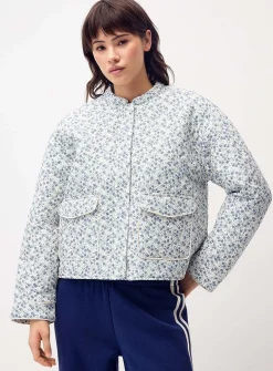 Quilted floral jacket