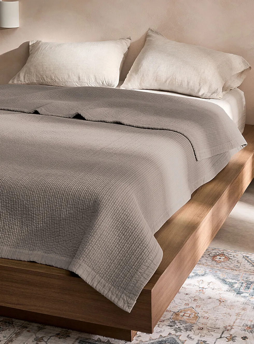 Quilted stripes duvet