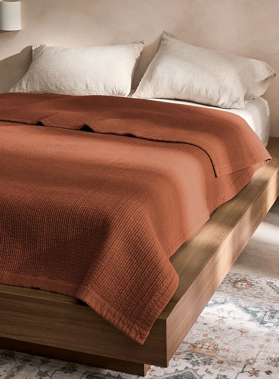 Quilted stripes duvet