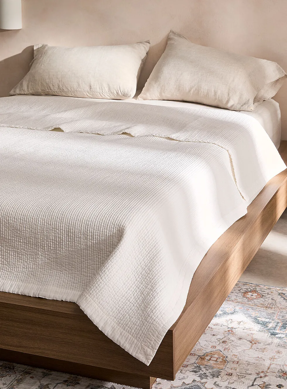 Quilted stripes duvet