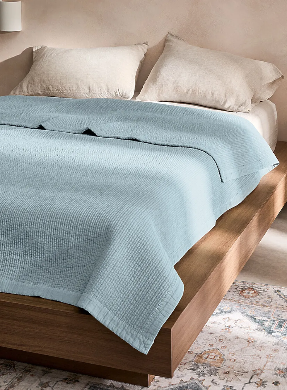 Quilted stripes duvet