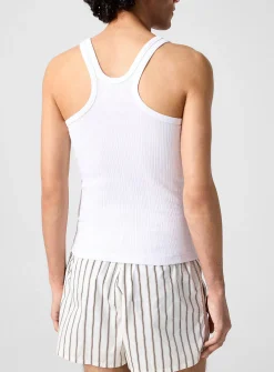 Racerback ribbed tank