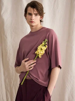 Raglan sleeve boxy T-shirt