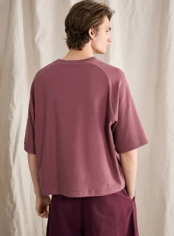 Raglan sleeve boxy T-shirt