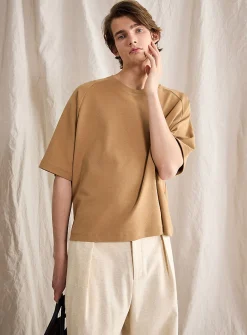 Raglan sleeve boxy T-shirt
