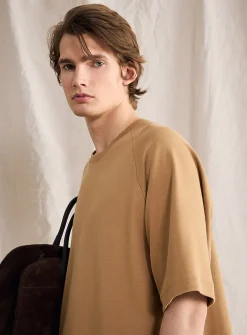 Raglan sleeve boxy T-shirt