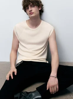 Raglan-sleeve lightweight jersey T-shirt
