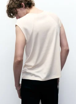 Raglan-sleeve lightweight jersey T-shirt