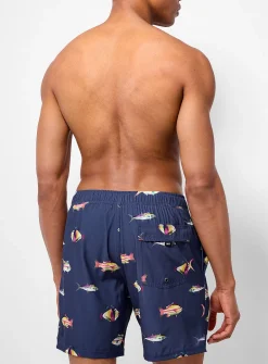 Rainbow fish swim trunk