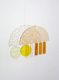Rainy City glass mobile