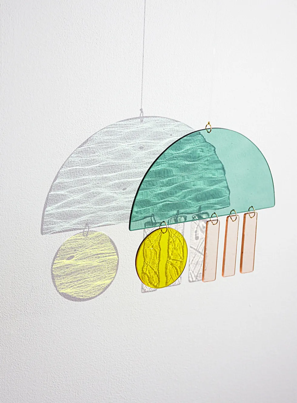 Rainy City glass mobile