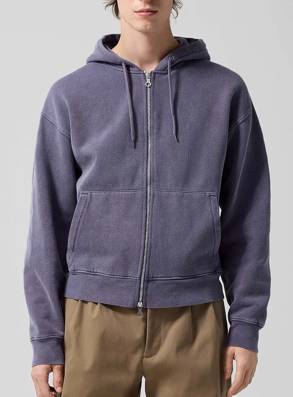 Rascal faded hooded zip-up sweatshirt