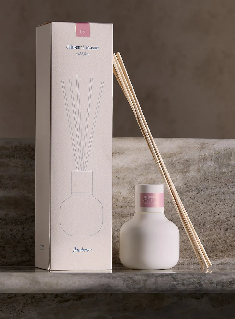 Raspberry and vanilla reeds diffuser
