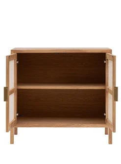 Rattan doors wood sideboard