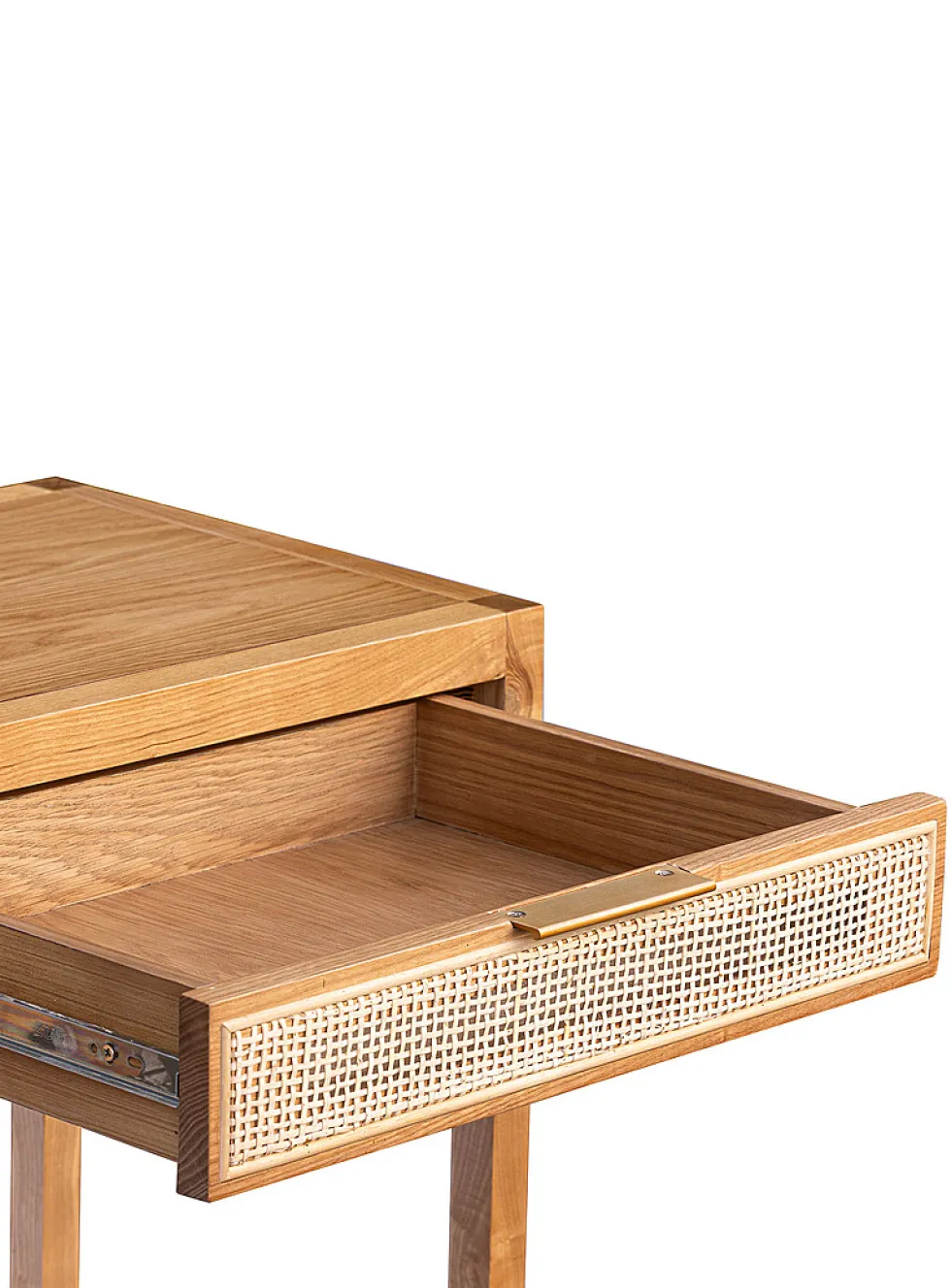 Rattan drawers wooden console