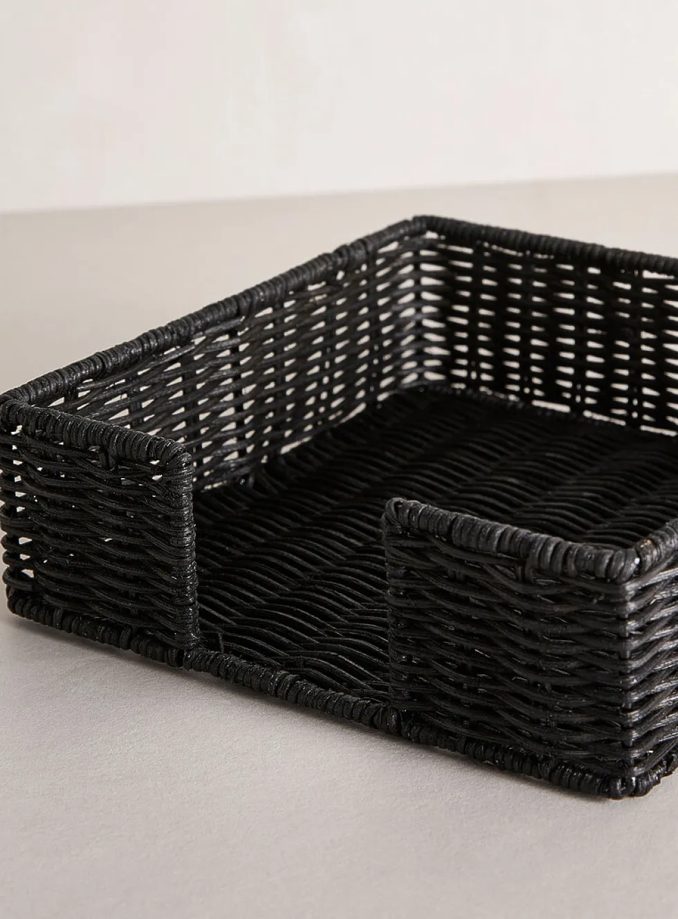 Rattan towel rack