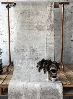 Raw concrete wallpaper strip