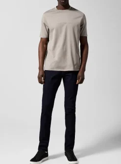 Raw denim slim-leg jean