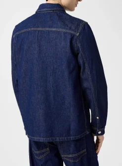 Raw denim workwear jacket