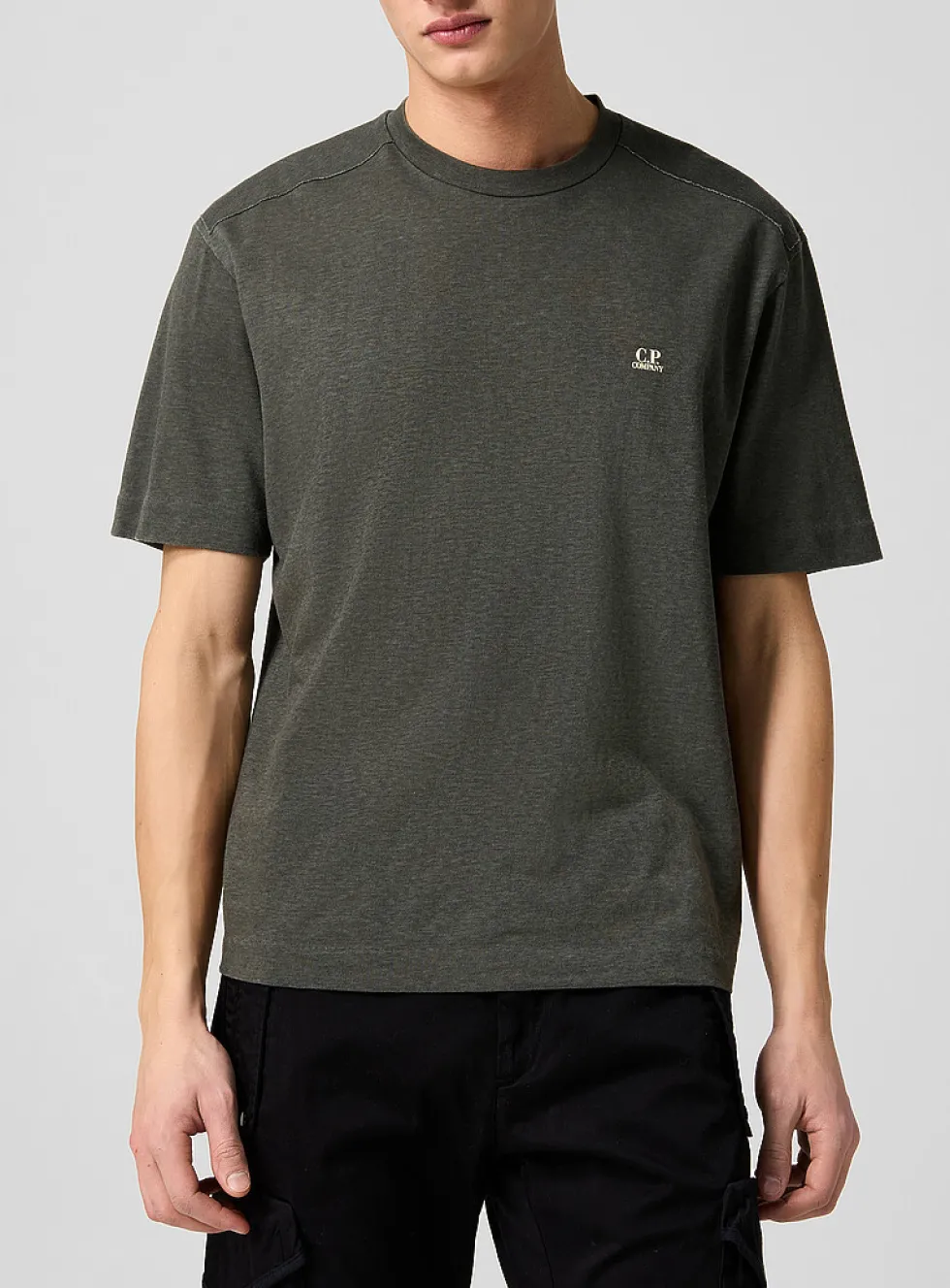Raw yoke mini-logo T-shirt