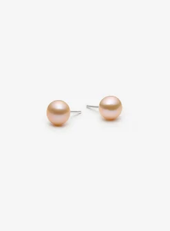 Rea pinkish pearl earrings