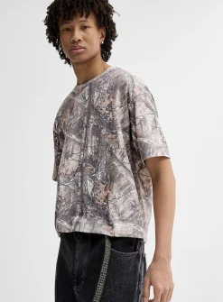 Real camo boxy T-shirt