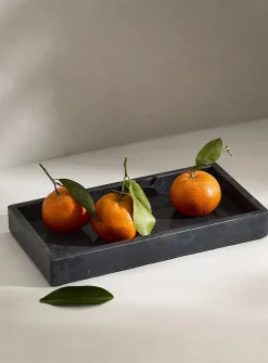 Rectangular marble tray
