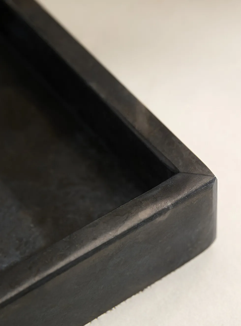 Rectangular marble tray