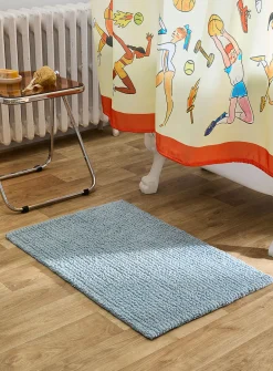 Rectangular reversible bath mat