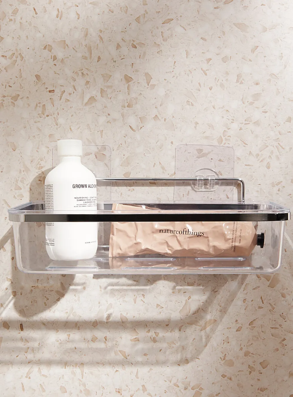 Rectangular shower basket