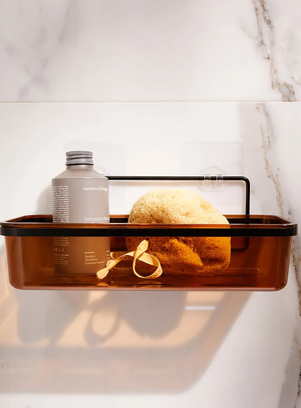 Rectangular shower basket