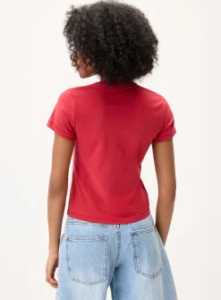 Red mini logo T-shirt